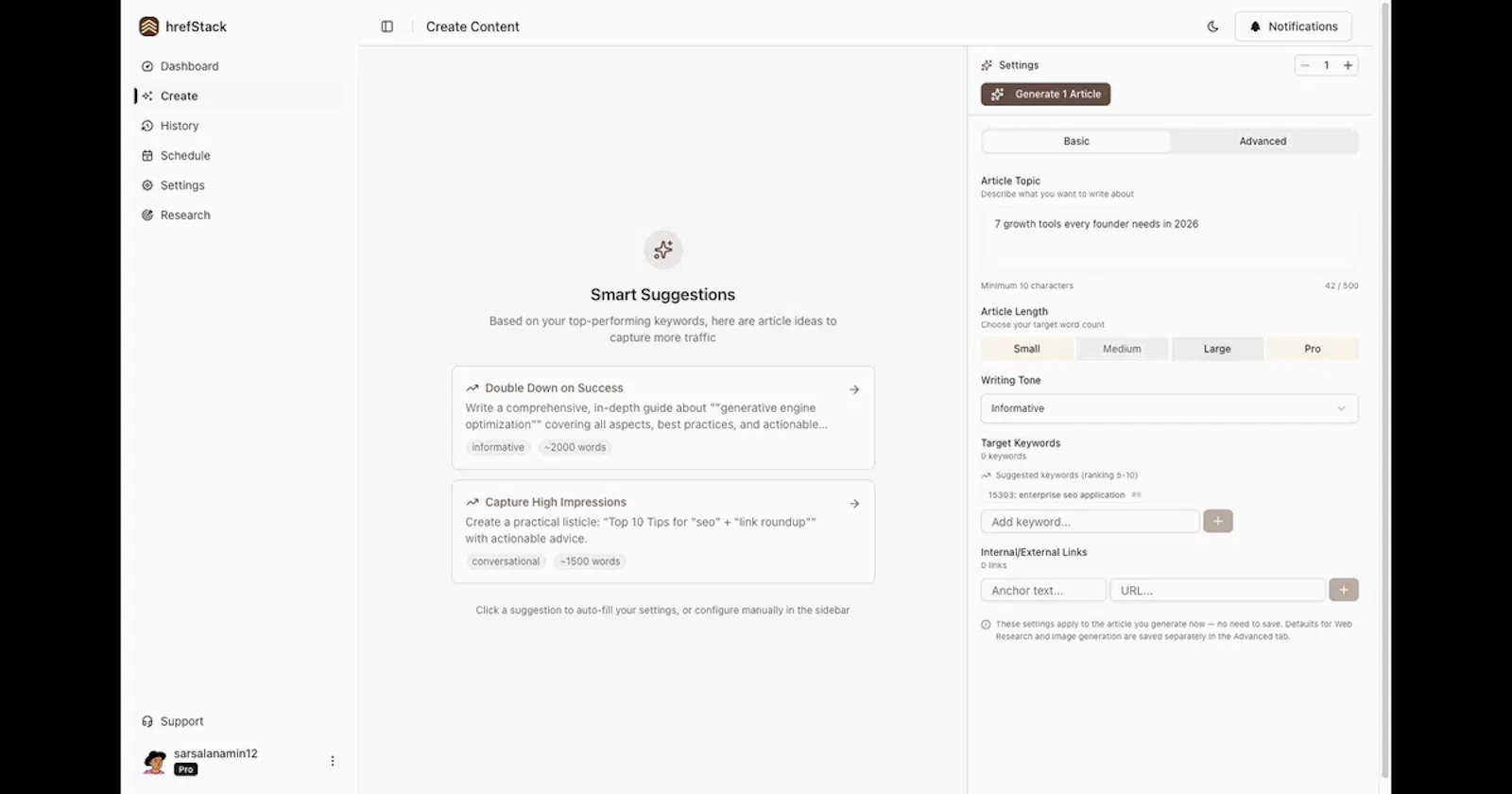 hrefStack screenshot 2