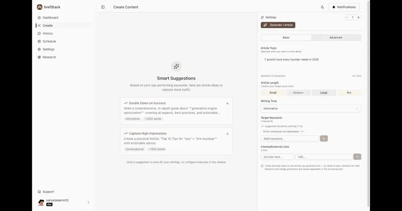 hrefStack screenshot 2