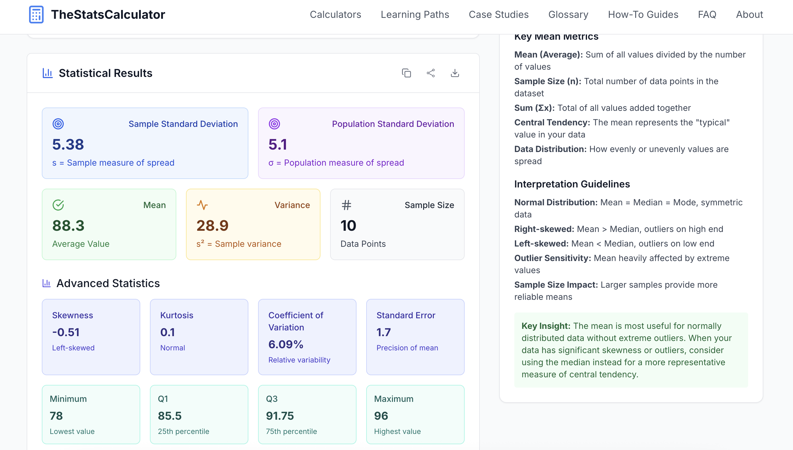 TheStatsCalculator gallery image
