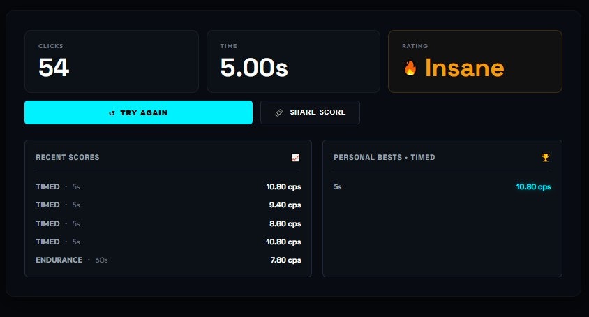 CPS Test — Click Speed Test gallery image