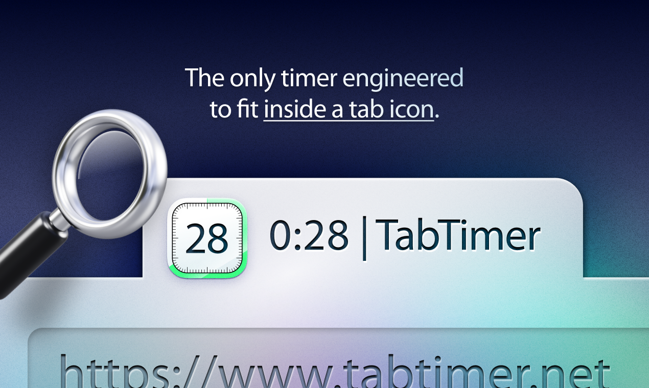 Tabtimer - 세계에서 가장 작은 타이머.브라우저를 위해 구축되었습니다. 미디어 3