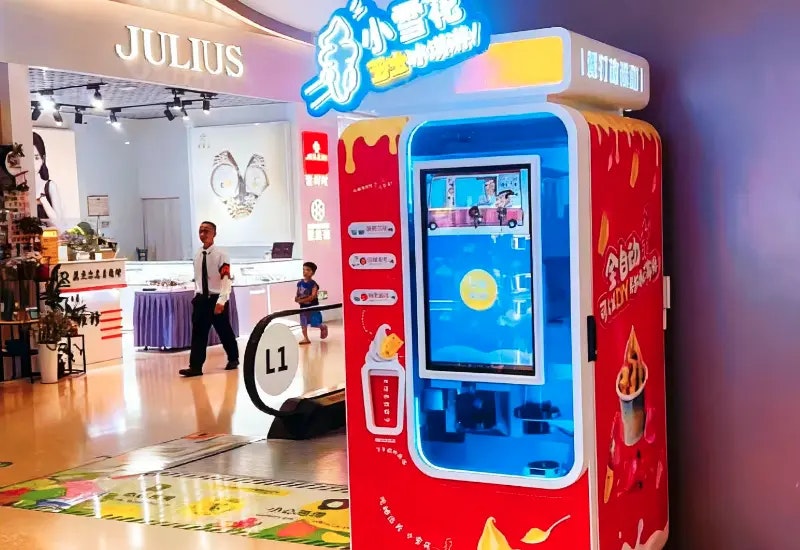 Automatic Ice Cream Vending Machine - Screenshot 2 showing product features and functionality