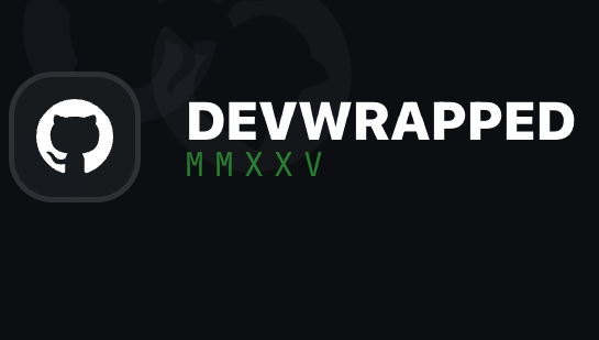 DevWrapped 2025 - Product Hunt launch logo and brand identity