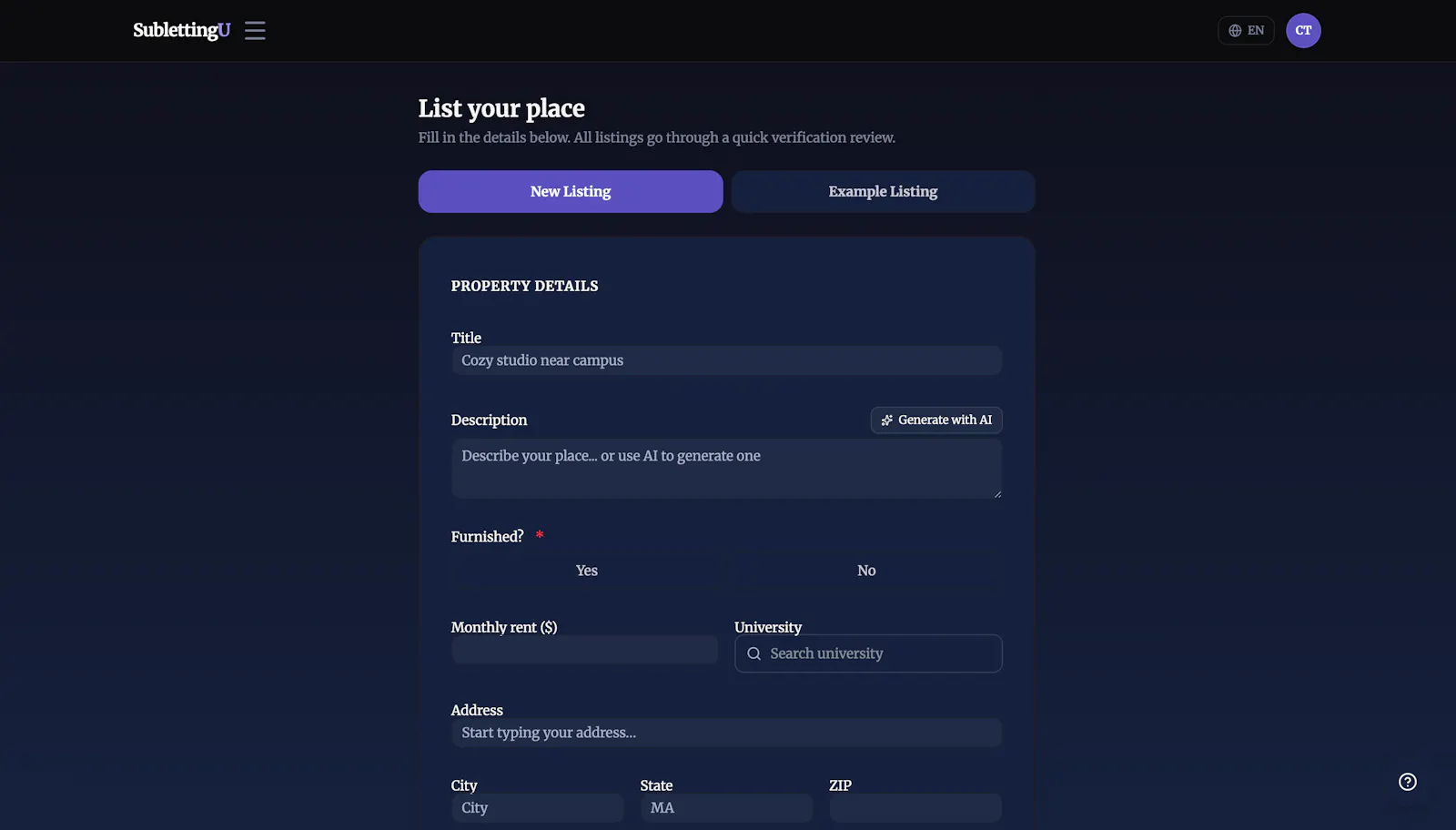 SublettingU screenshot 5