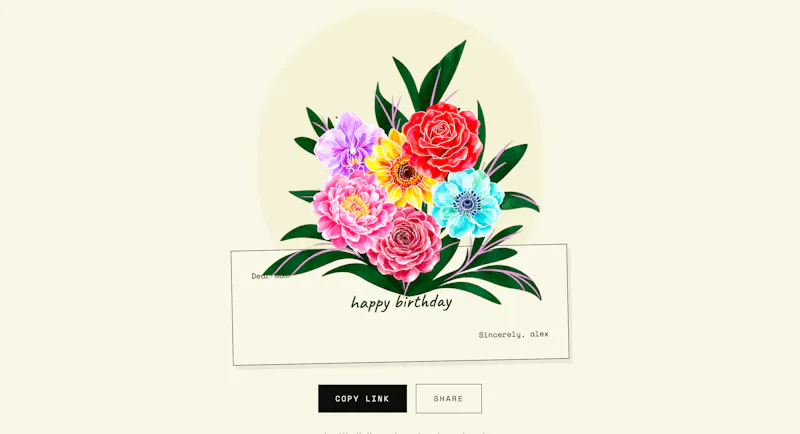 Digibouquet — Free Flowers by Link screenshot 3
