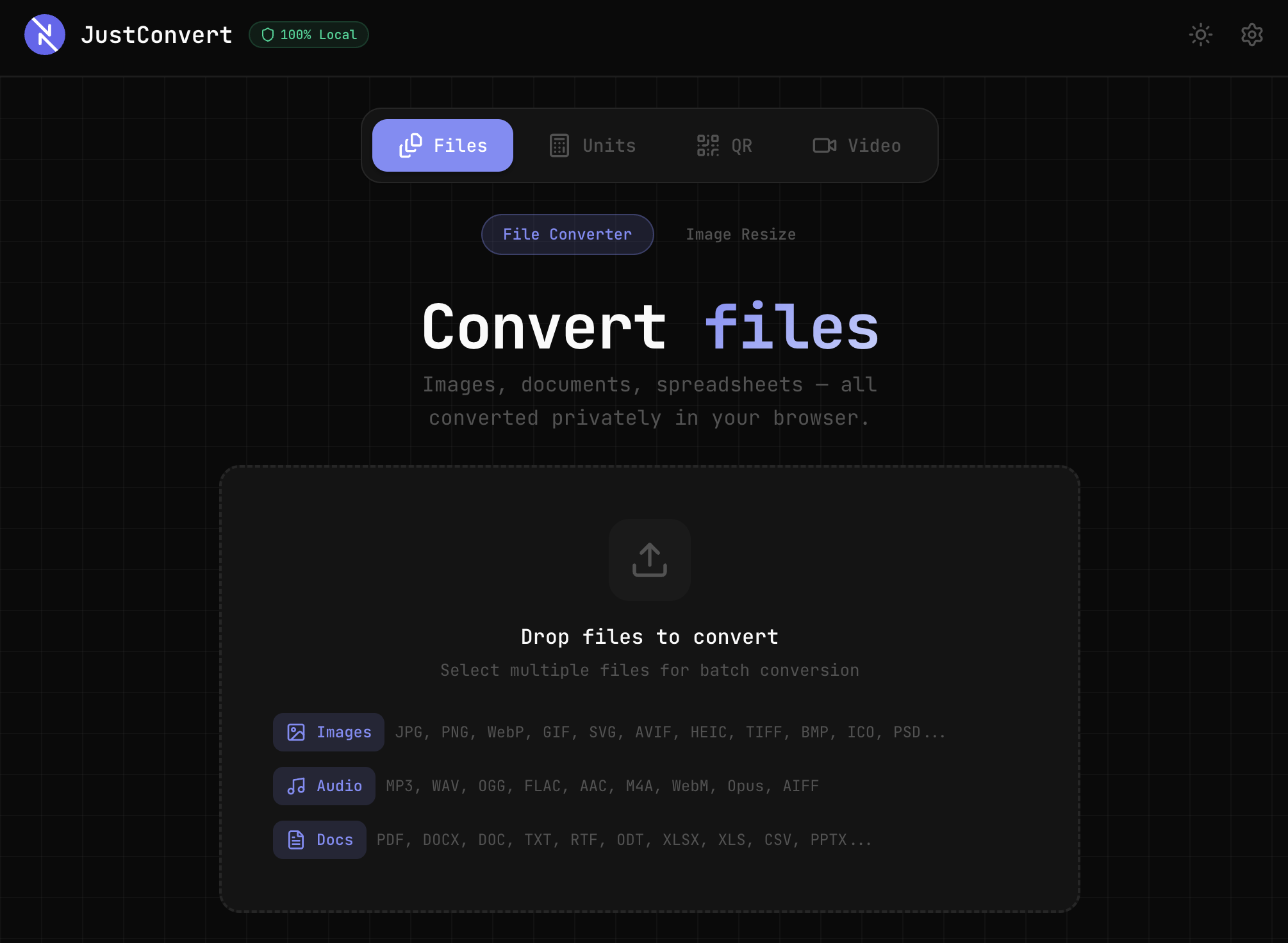 JustConvert.io gallery image