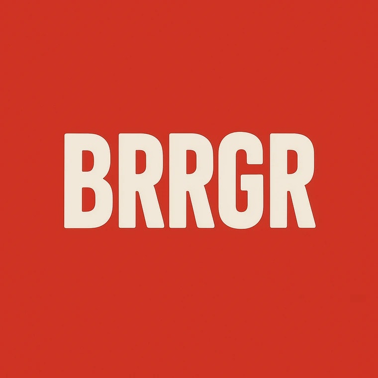 BRRGR - Product Hunt launch logo and brand identity