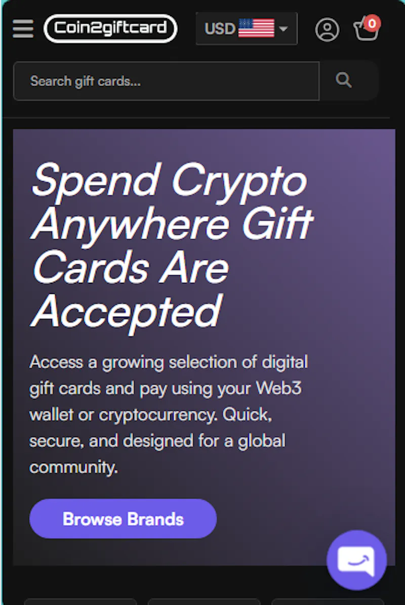 Coin2giftcard screenshot 1