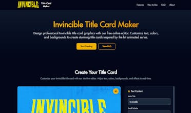 Invincible Title Card Generator gallery image