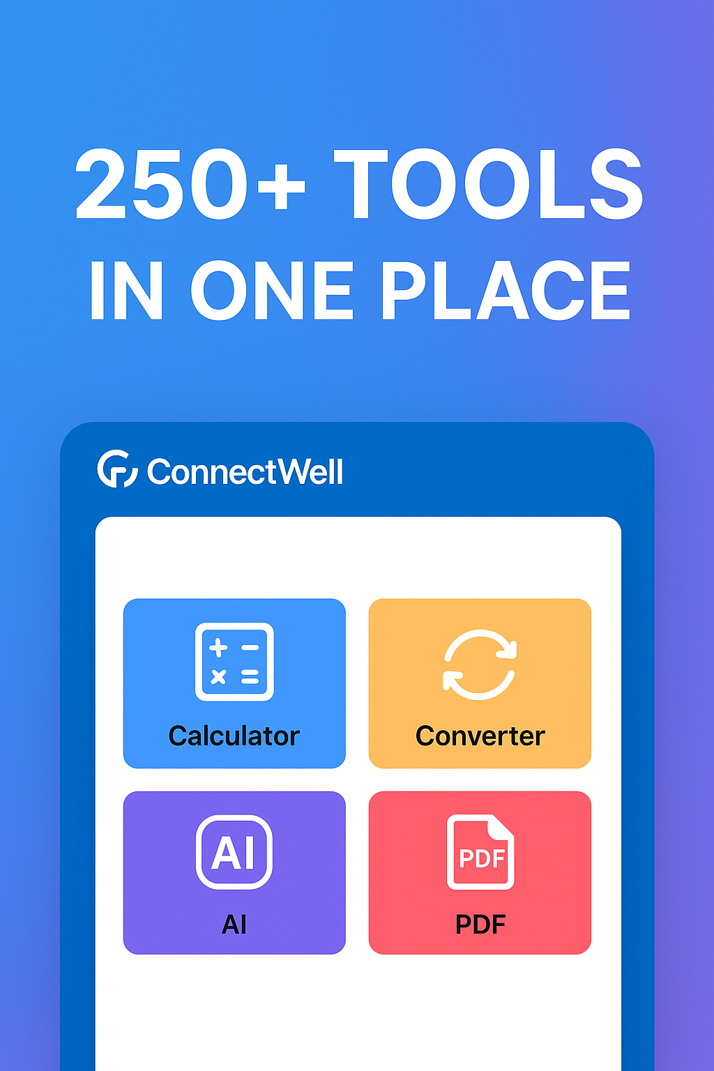 ConnectWell - Main product screenshot demonstrating key features and user interface