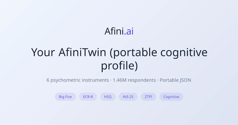 Afini.ai screenshot 1