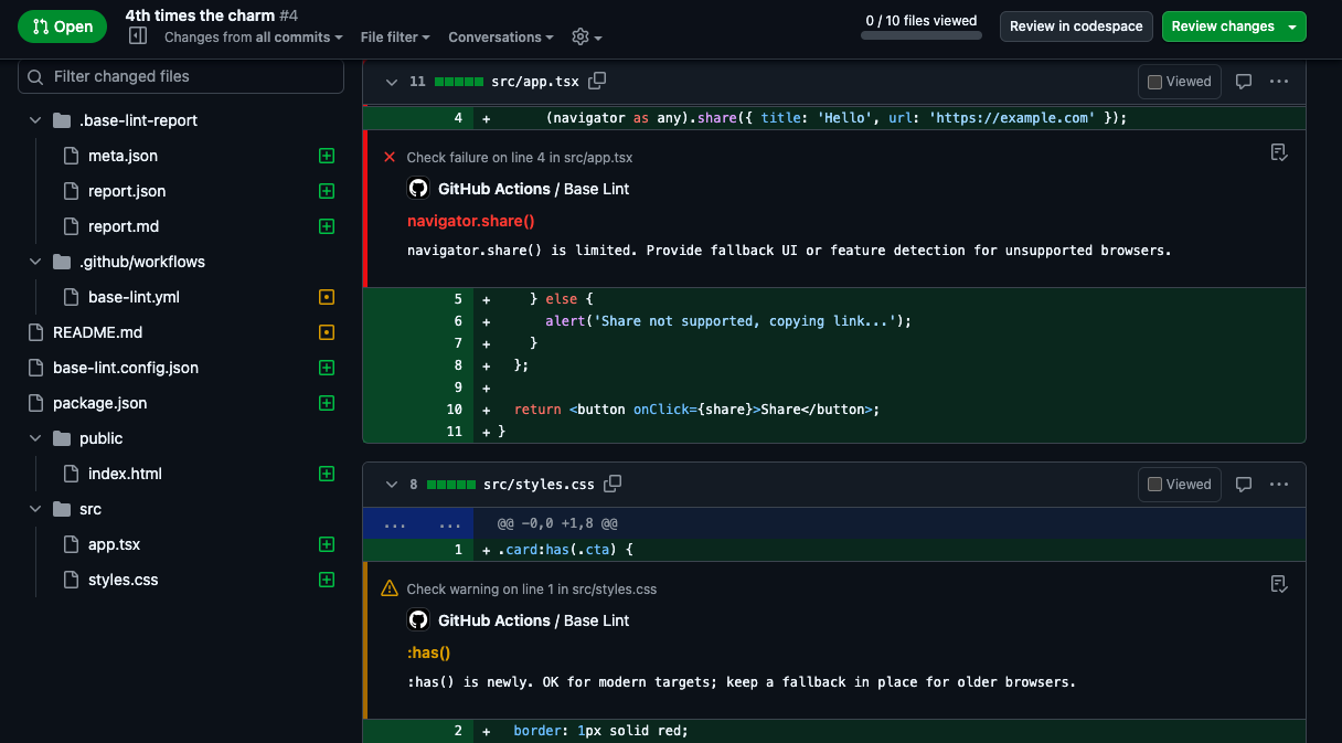 Base Lint gallery image