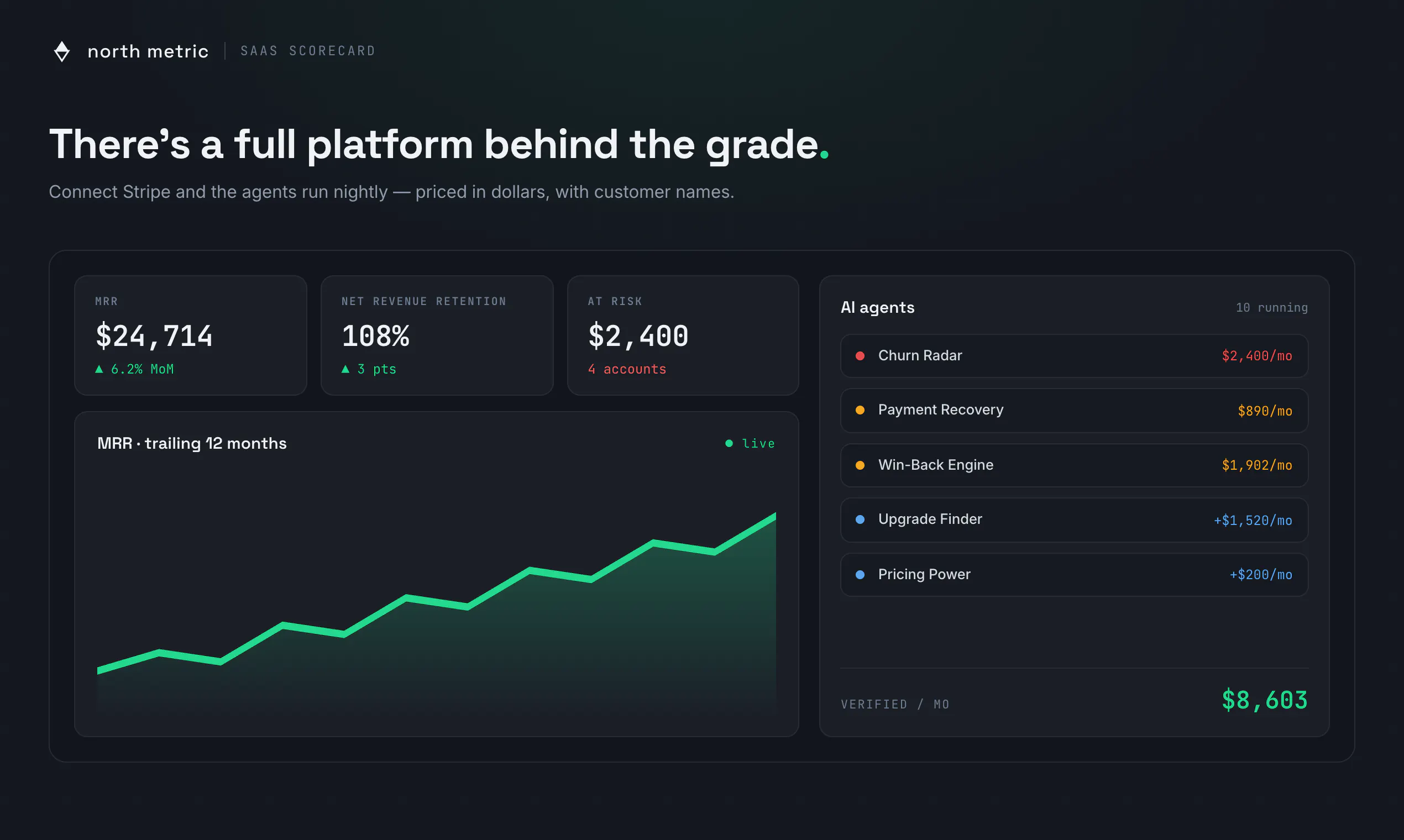 SaaS Scorecard by North Metric gallery image