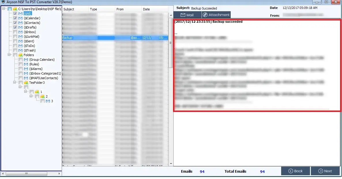Note di loto convertitore NSF - Converti i file NSF in più formato file e client di posta elettronica media 3