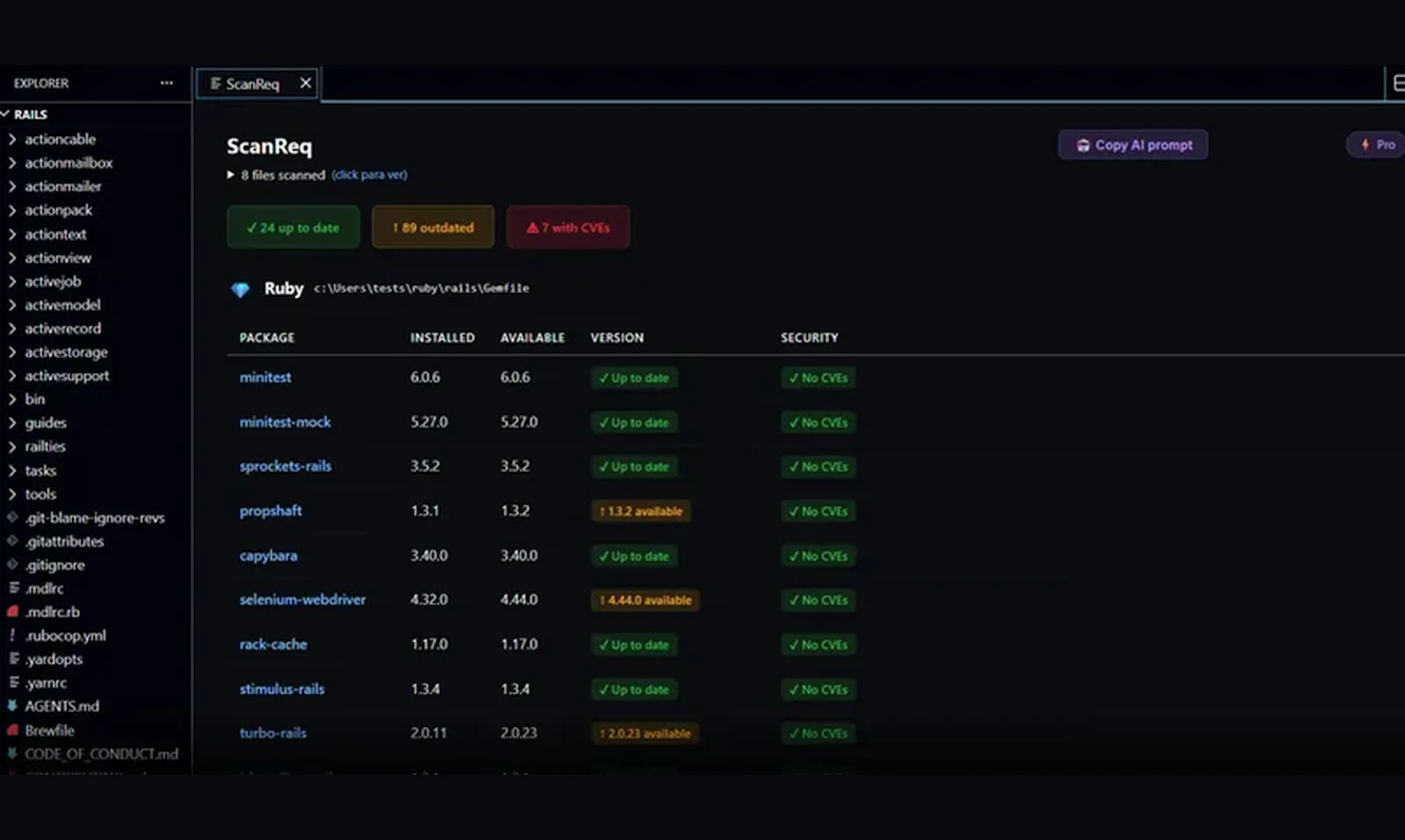 ScanReq screenshot 1