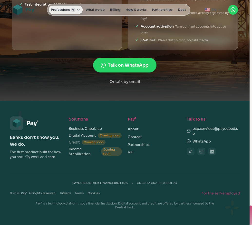 Pay³ - Screenshot 3 showing product features and functionality