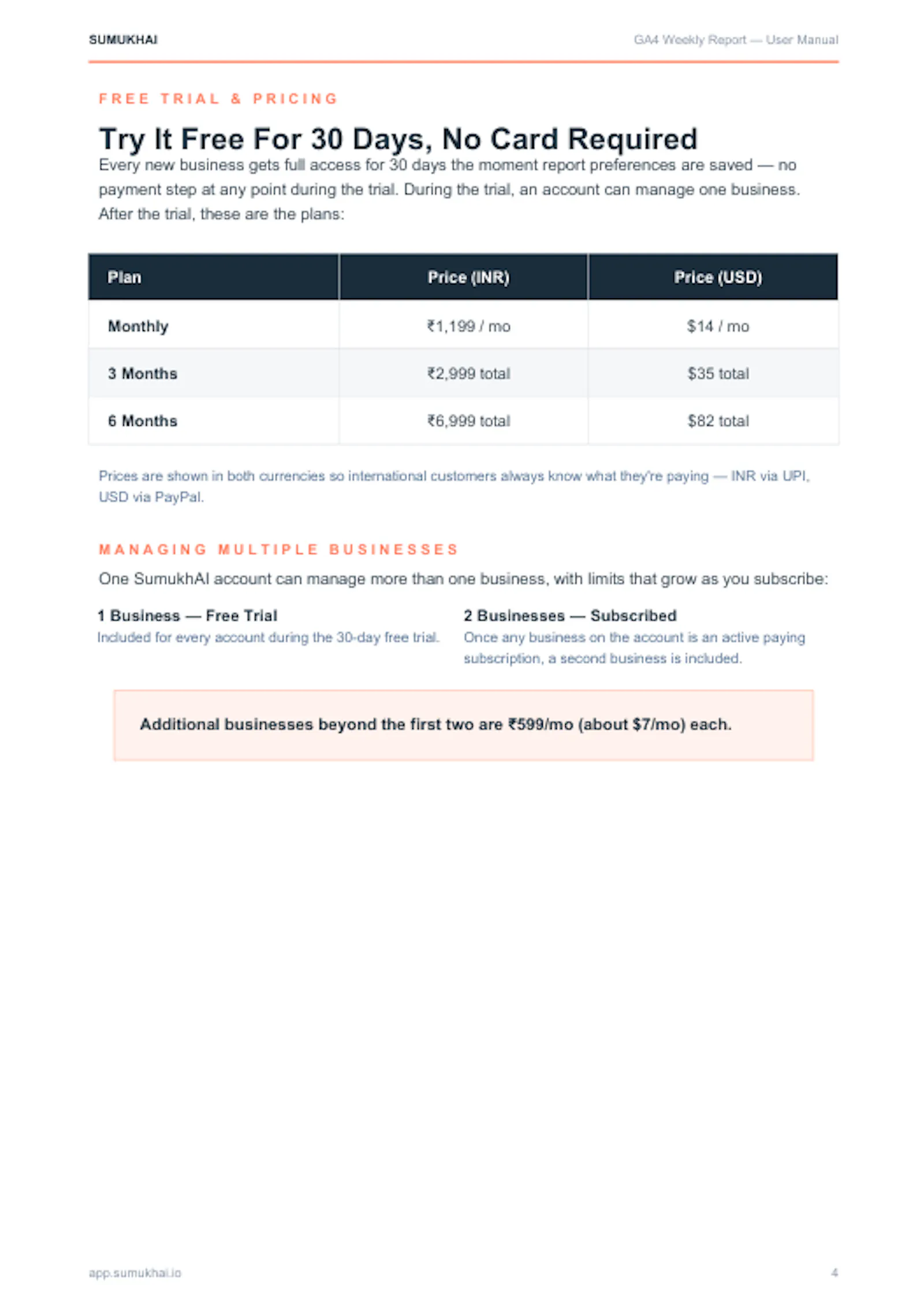GA4 Weekly Report screenshot 4