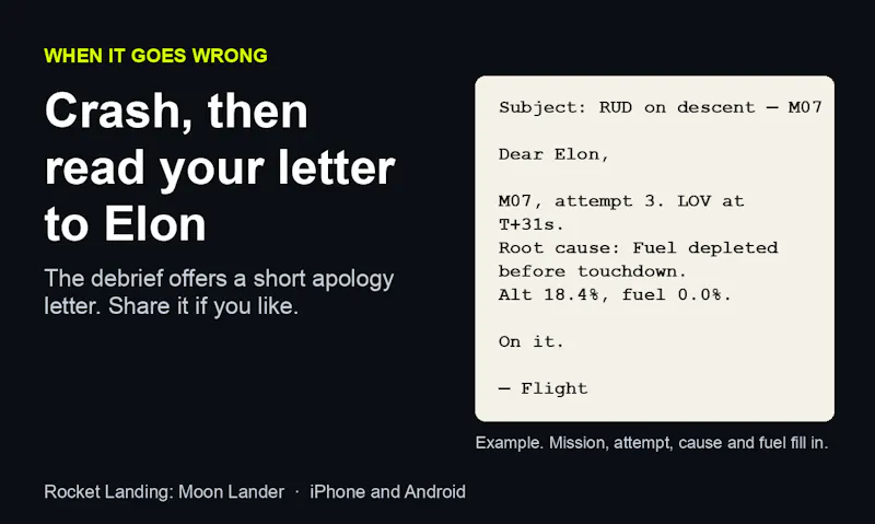 Rocket Landing: Moon Lander screenshot 4