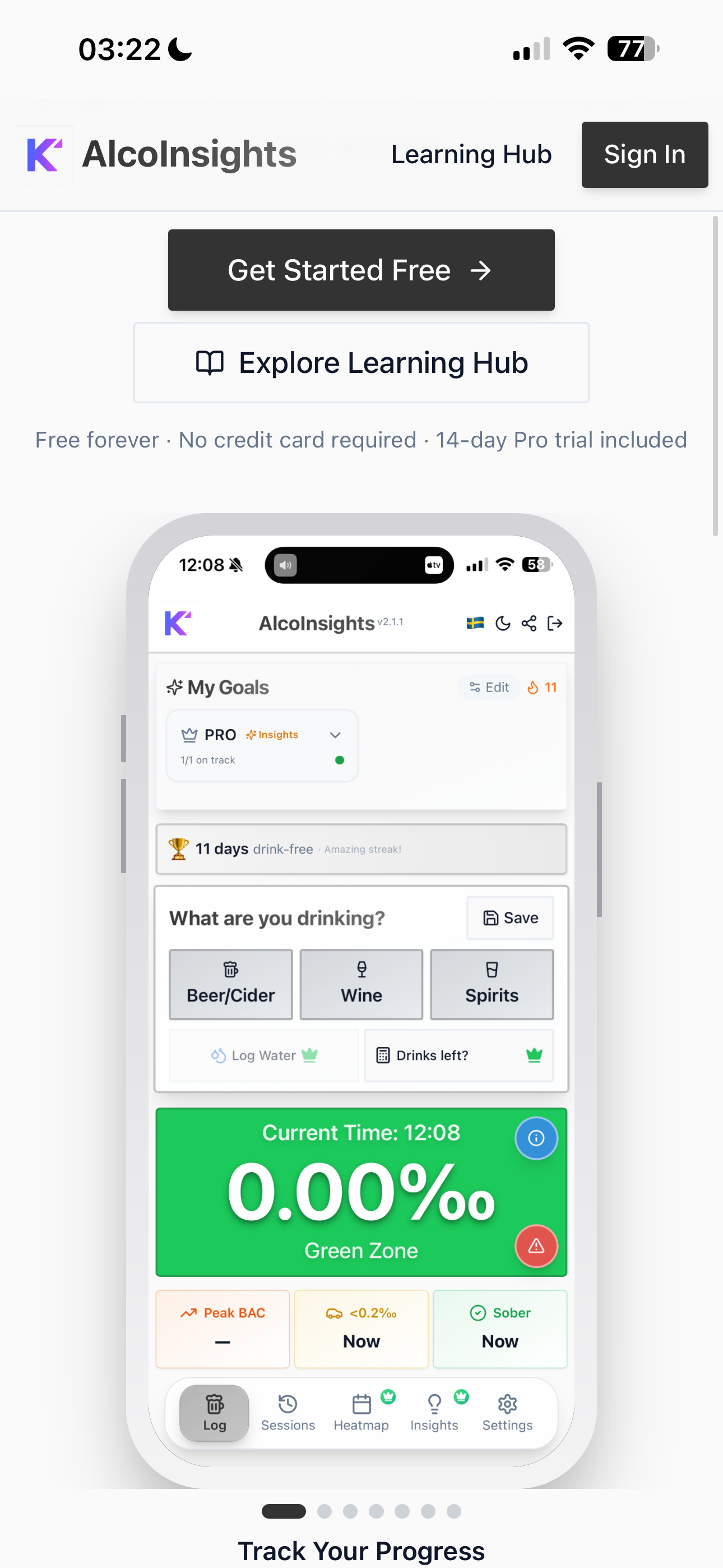 AlcoInsights - Screenshot 2 showing product features and functionality