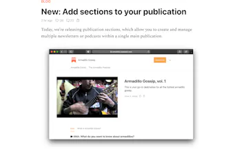 Sections by Substack gallery image