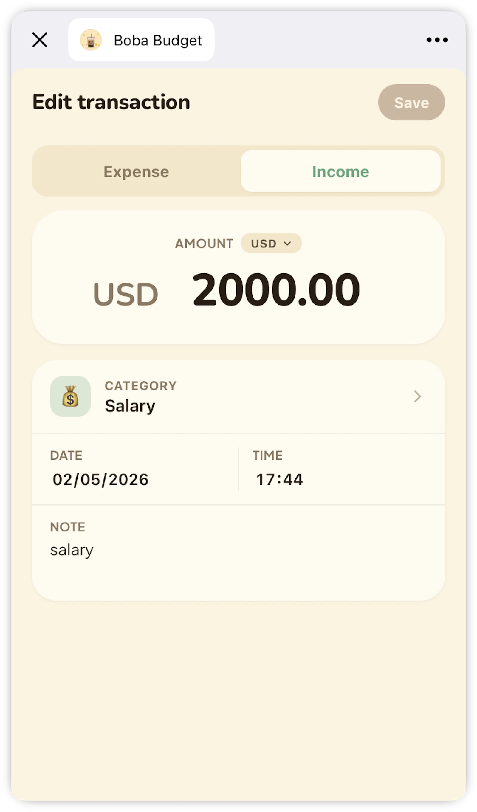 Boba Budget screenshot 2
