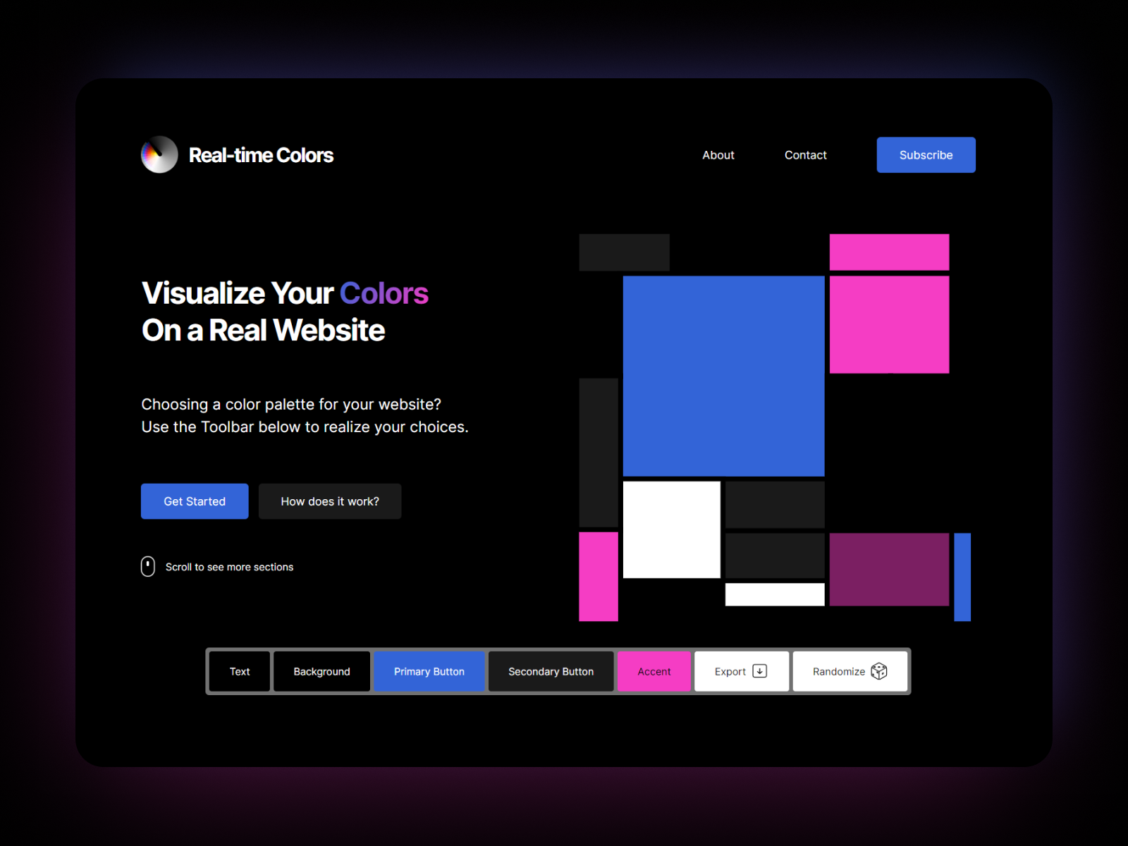Echtzeitfarben - Echtzeit-UI-Farbpalette Tool Medien 1