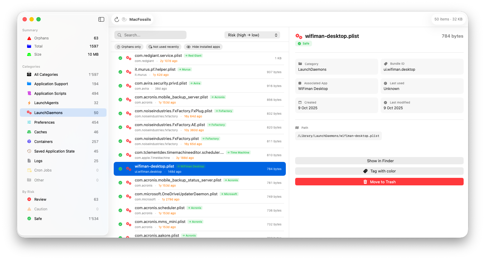 MacFossils - Screenshot 4 showing product features and functionality