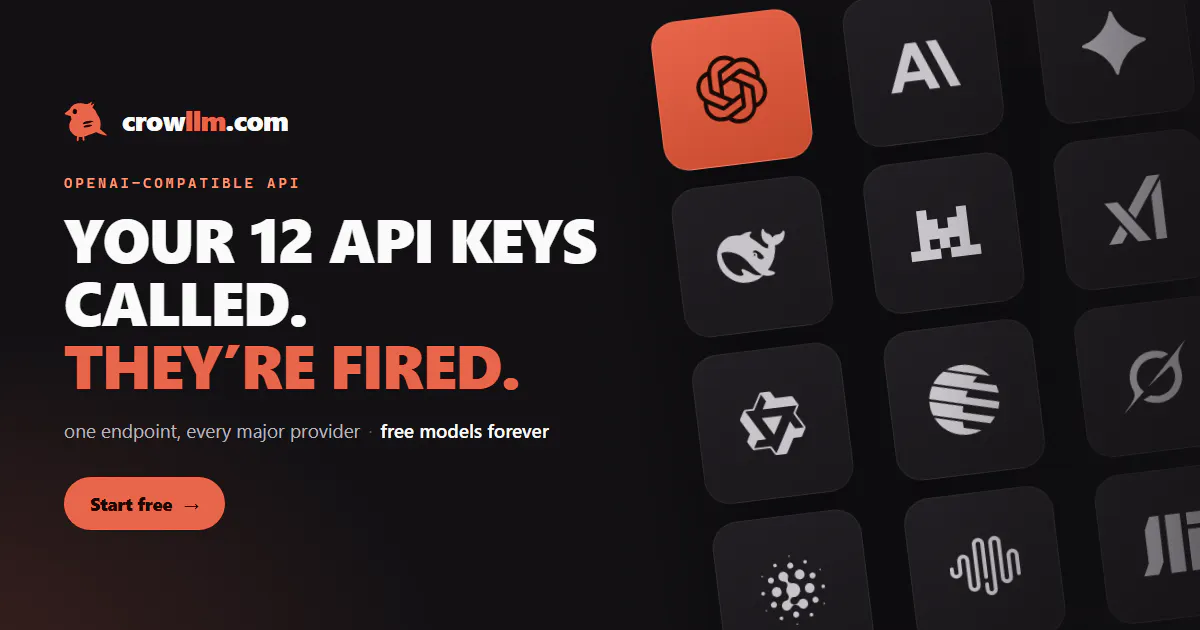 CrowLLM — One key, every model. gallery image