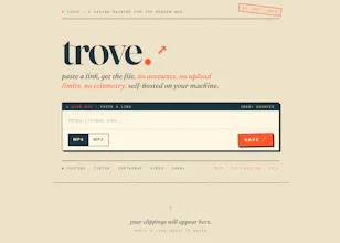 Trove - Download videos from 1000+ sites gallery image