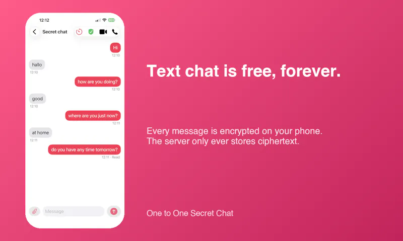 One to One Secret Chat screenshot 2