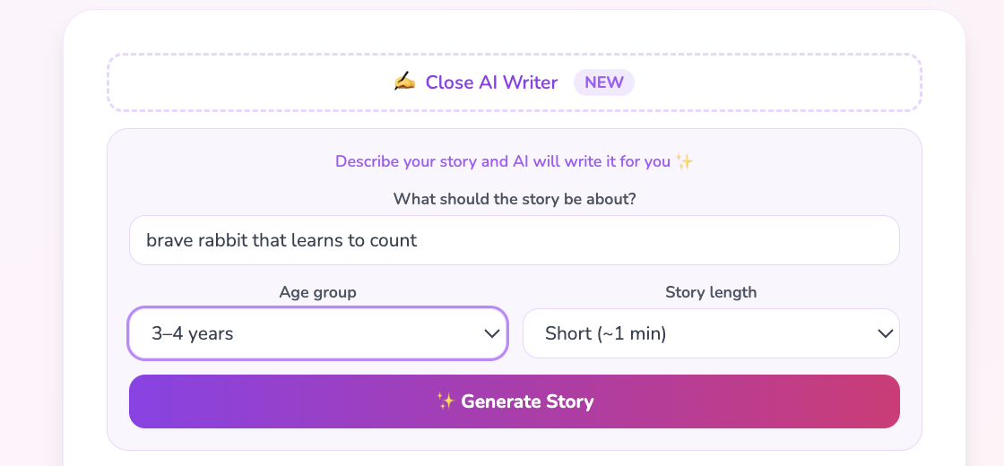 KidsStoryteller.ai gallery image