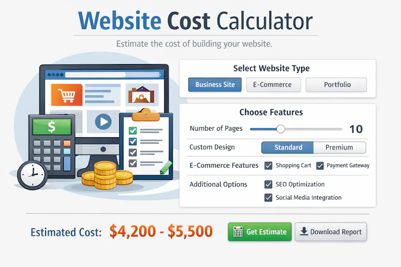 Website Cost Calculator by Niresh screenshot 1