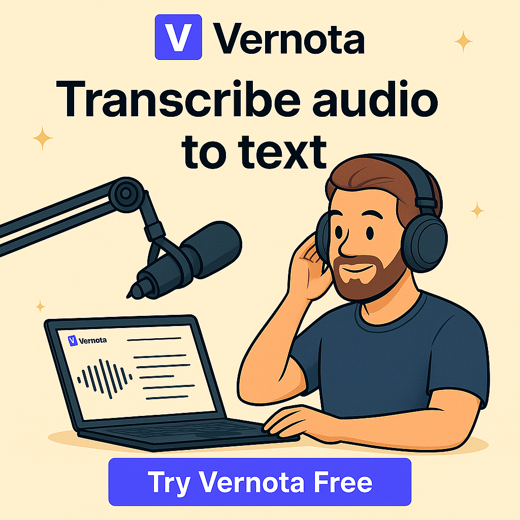 Média Vernota - Transformez l'audio et la vidéo en transcriptions précises. 4
