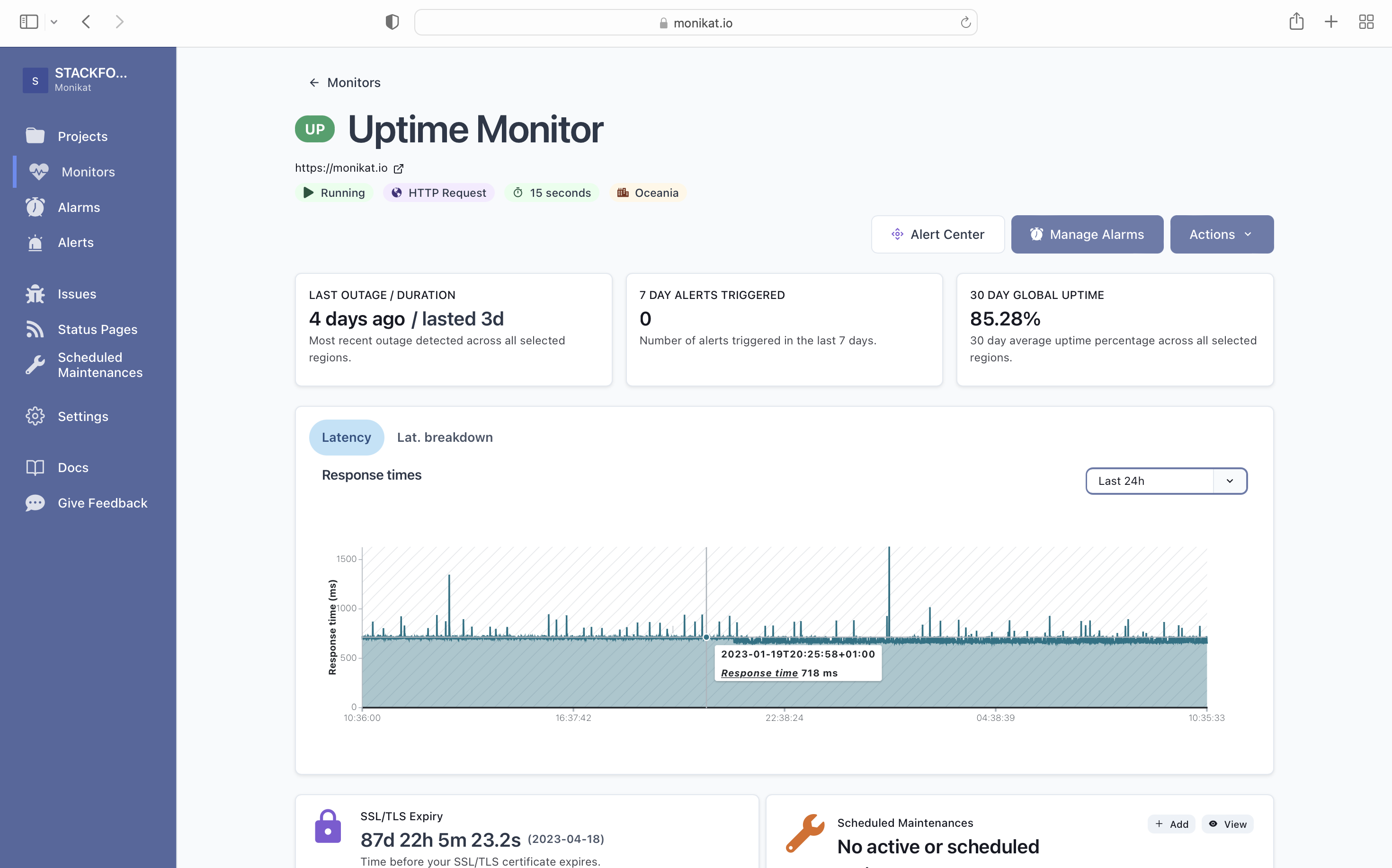 Efficient and reliable uptime monitoring media 2