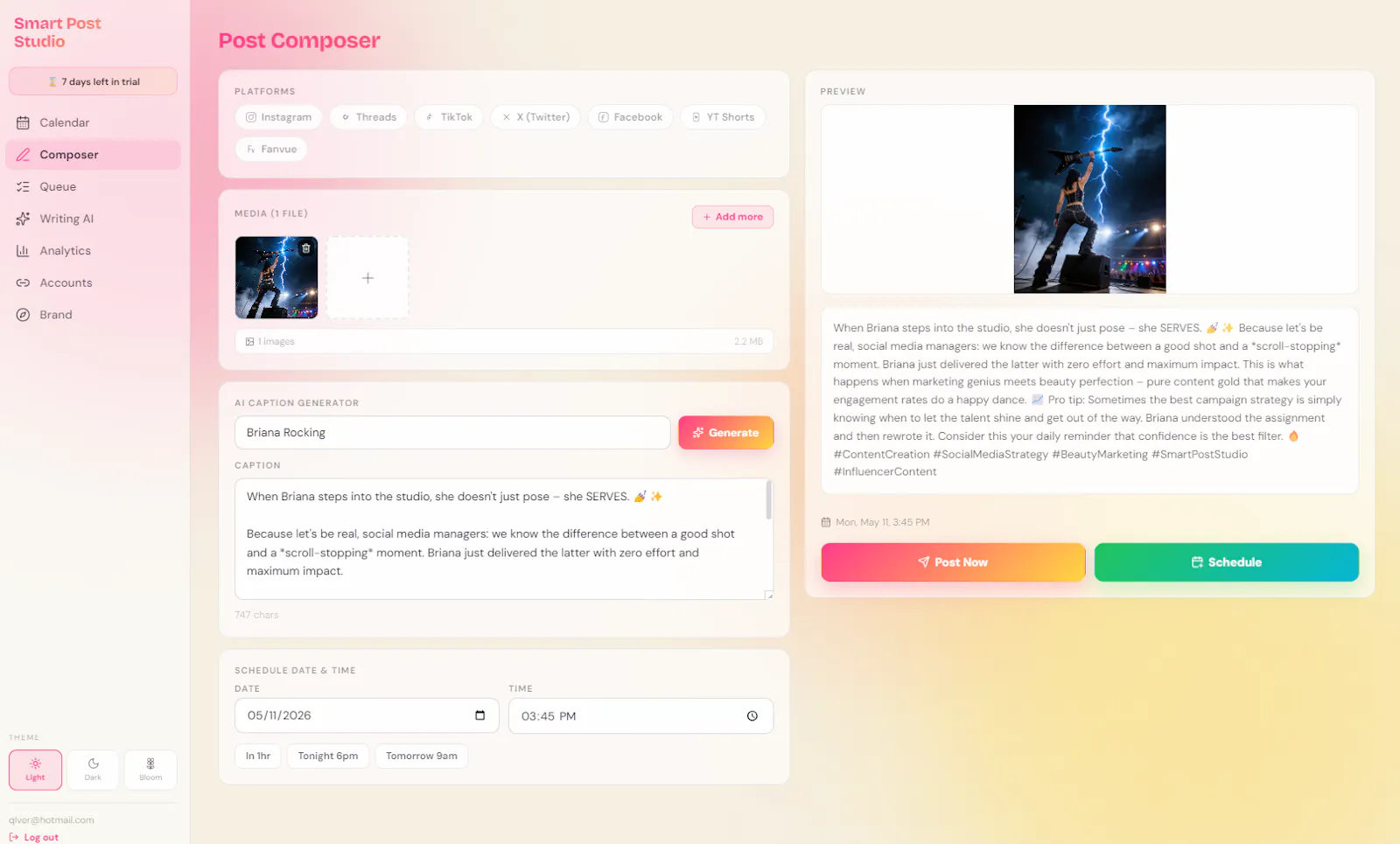 Smart Post Studio —  AI powered Desktop screenshot 2