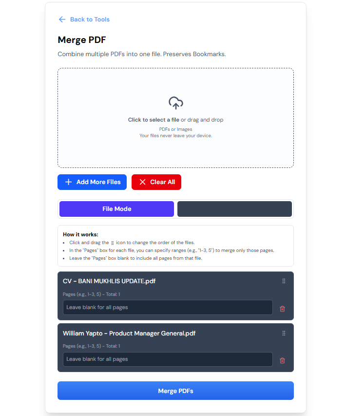 SwiftPDFLab - Screenshot 2 showing product features and functionality