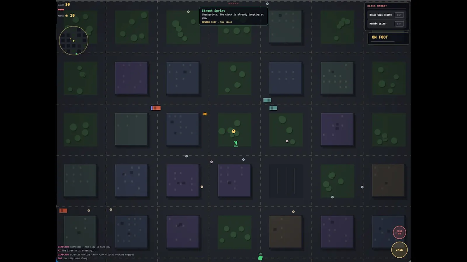 Blocktown Game - AI Controls the world screenshot 1 (video preview)