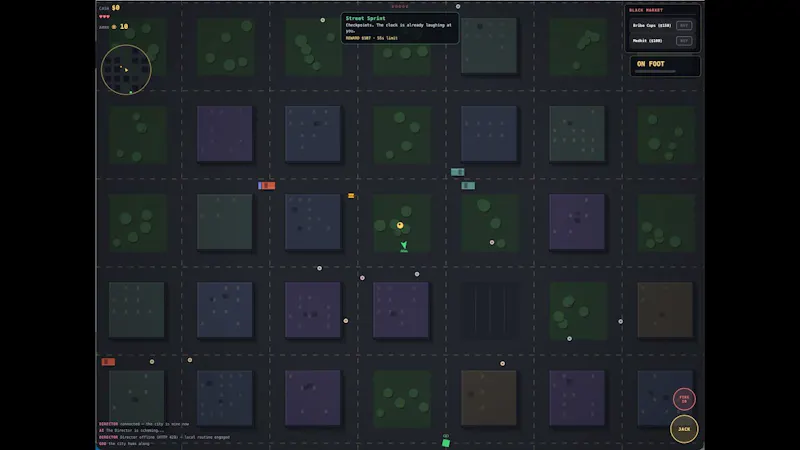 Blocktown Game - AI Controls the world screenshot 1 (video preview)