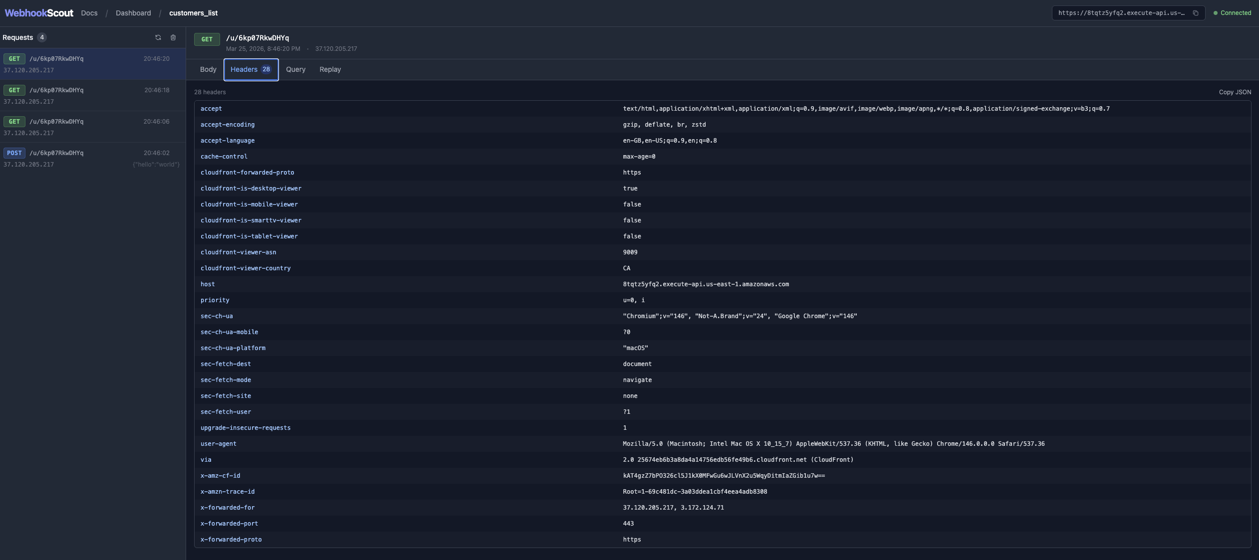 WebhookScout gallery image