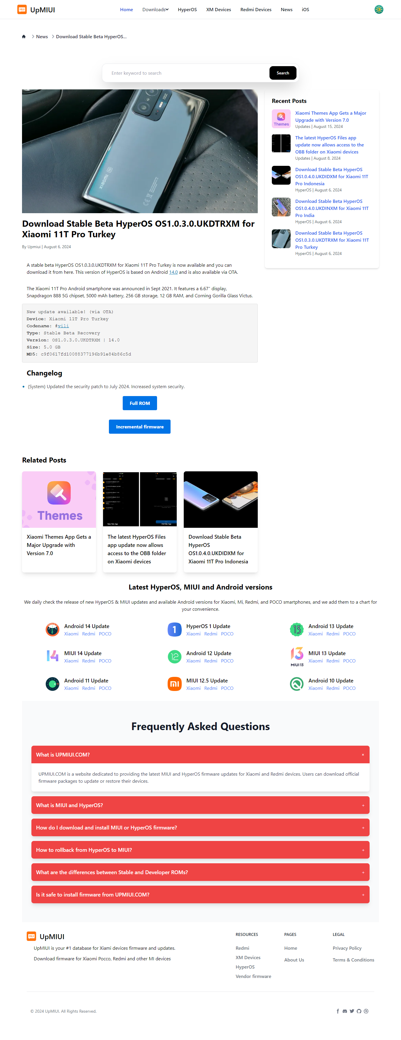 Upmi - Xiaomi Miui und Hyperos Firmware Downloader Medien 5
