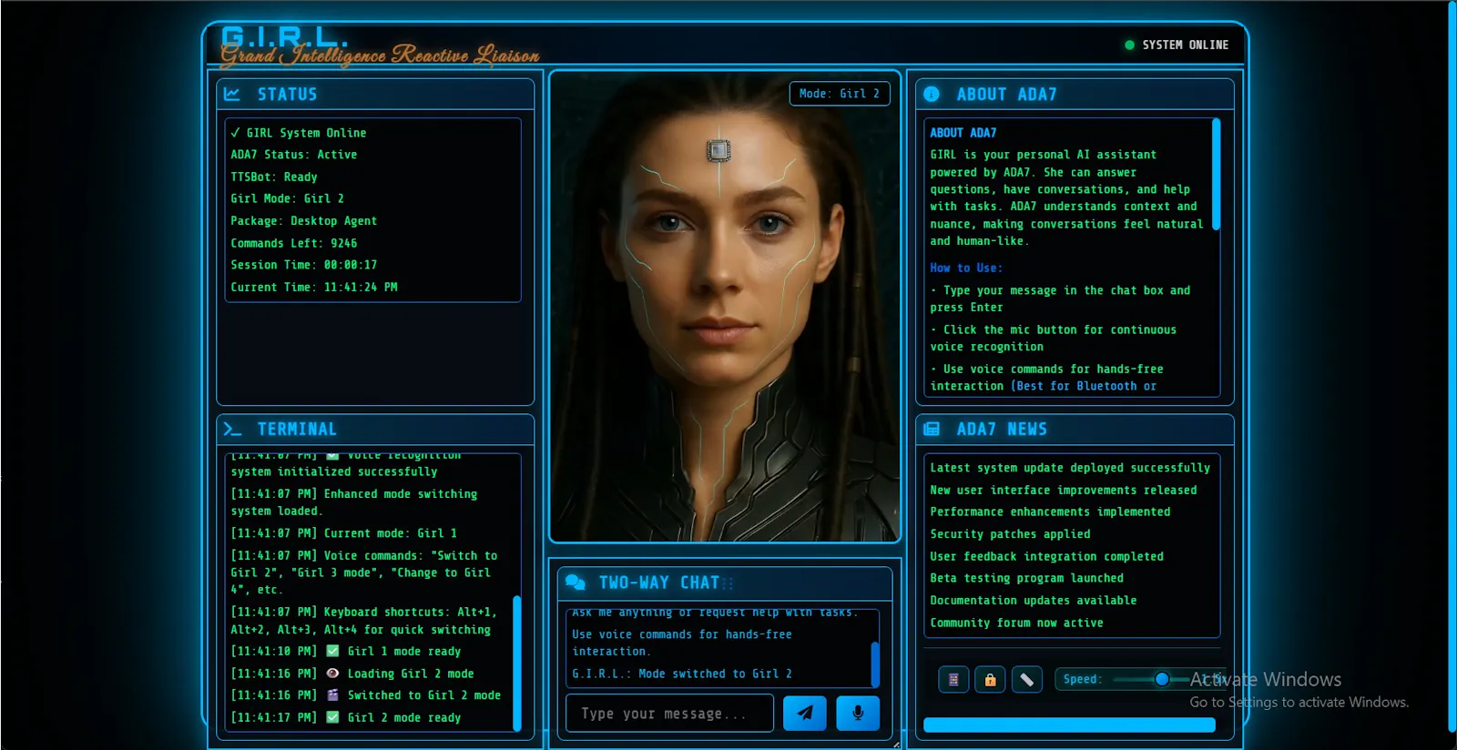 The G.I.R.L. System screenshot 2