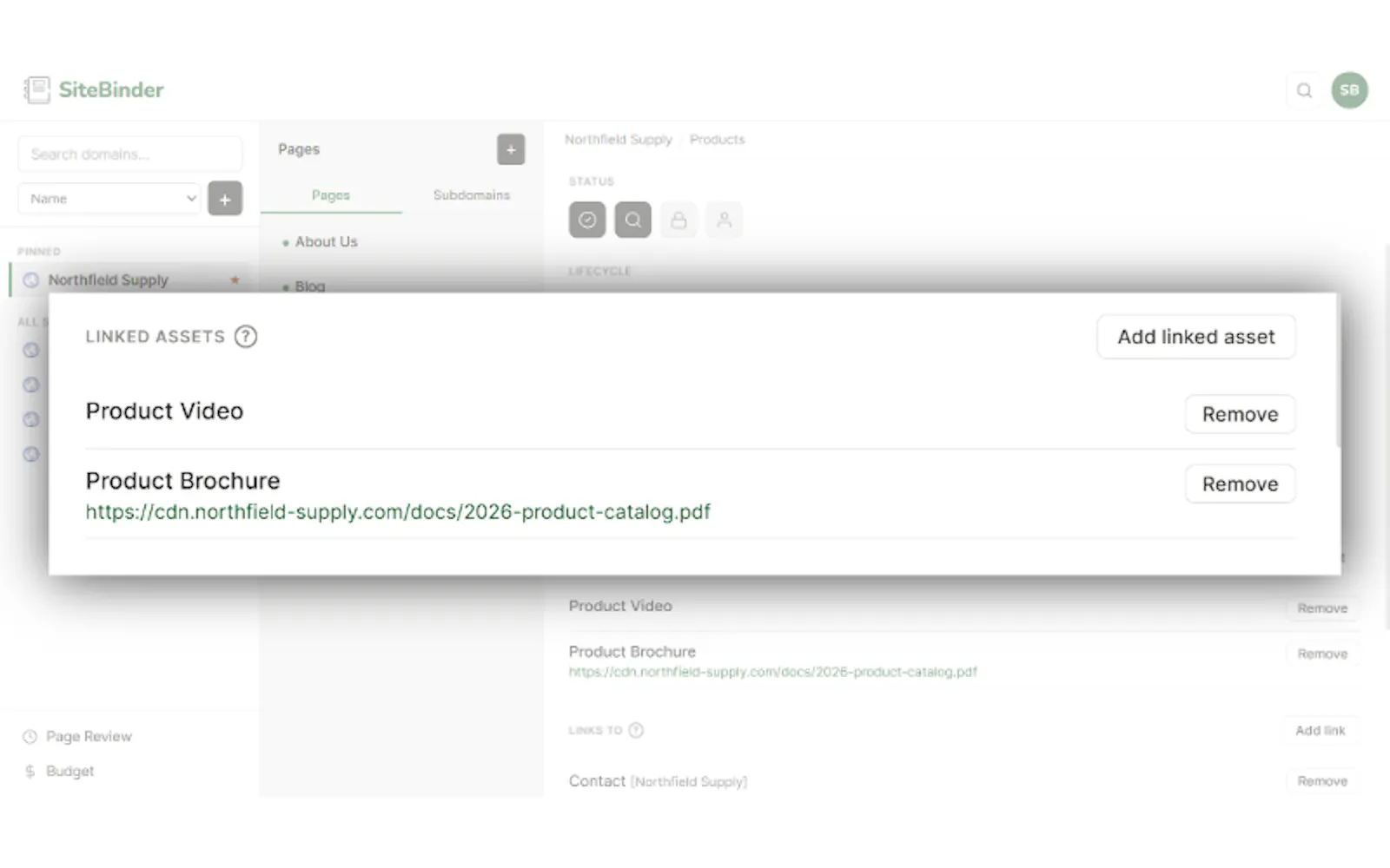 SiteBinder screenshot 3