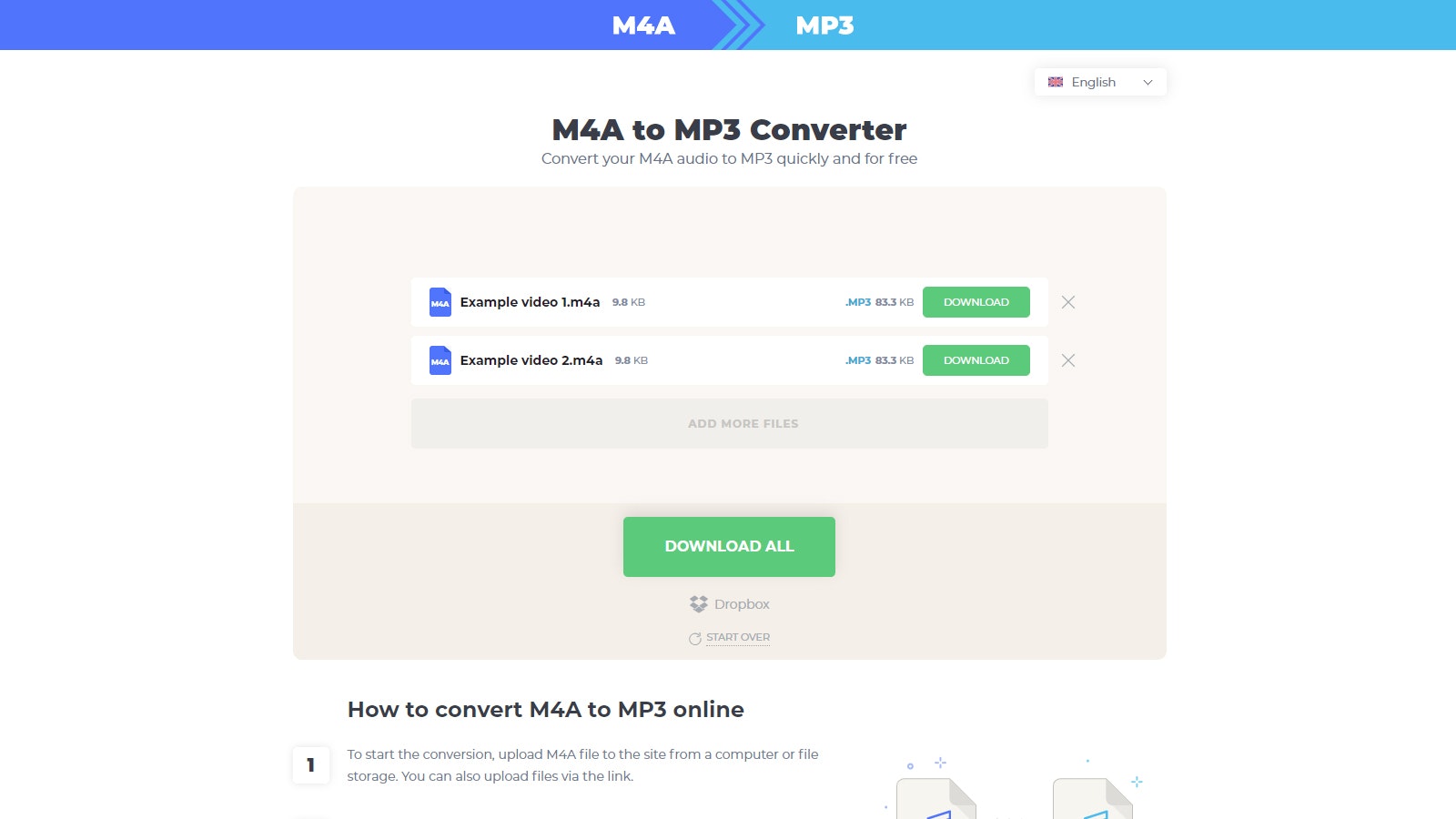 M4A to MP3 Converter gallery image