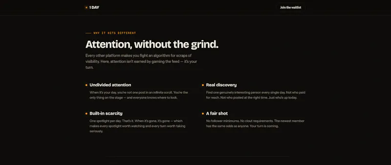 1Day – One spotlight, every 24 hours screenshot 4