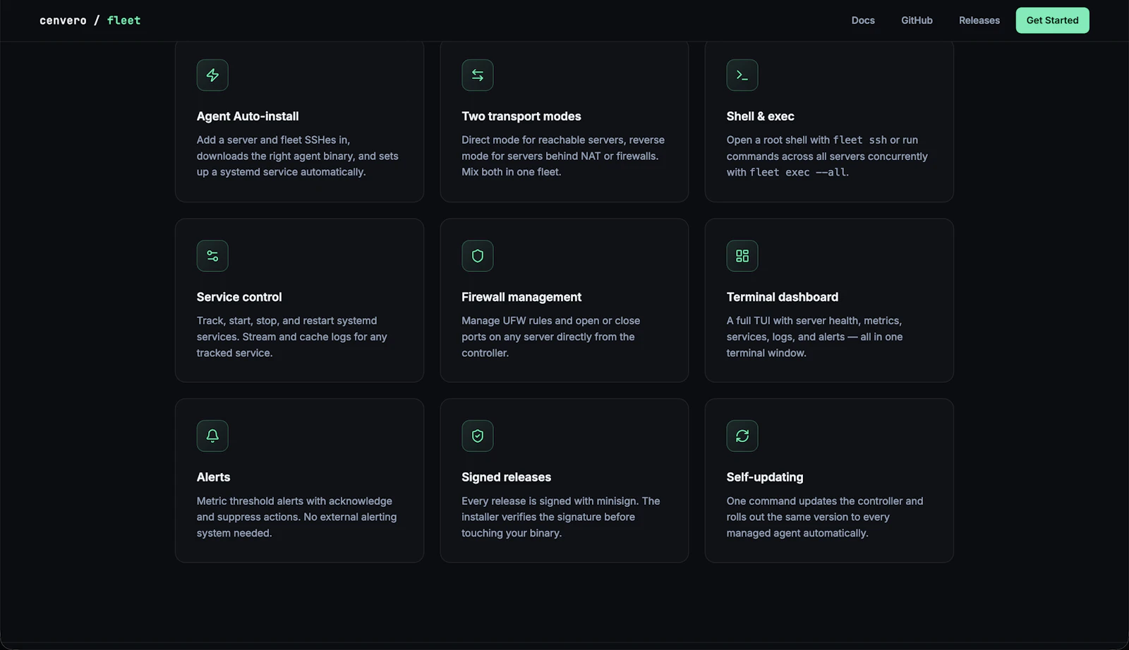 Cenvero Fleet screenshot 2