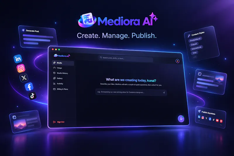 Mediora-AI - One Idea, Every Platform screenshot 3