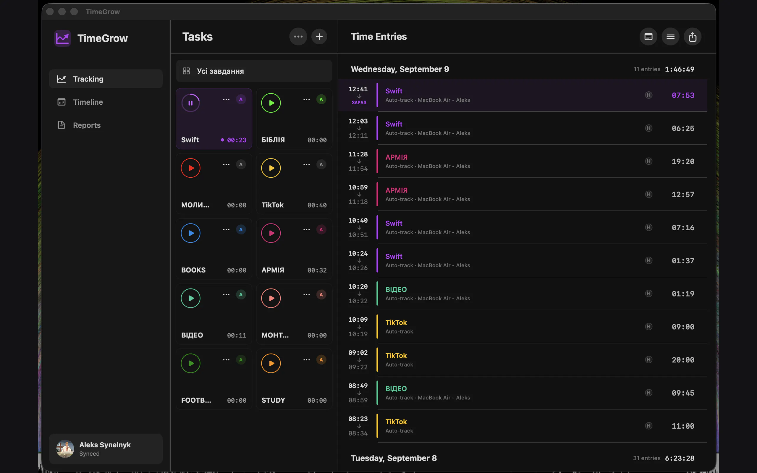 TimeGrow+ — Automatic Time Tracker gallery image