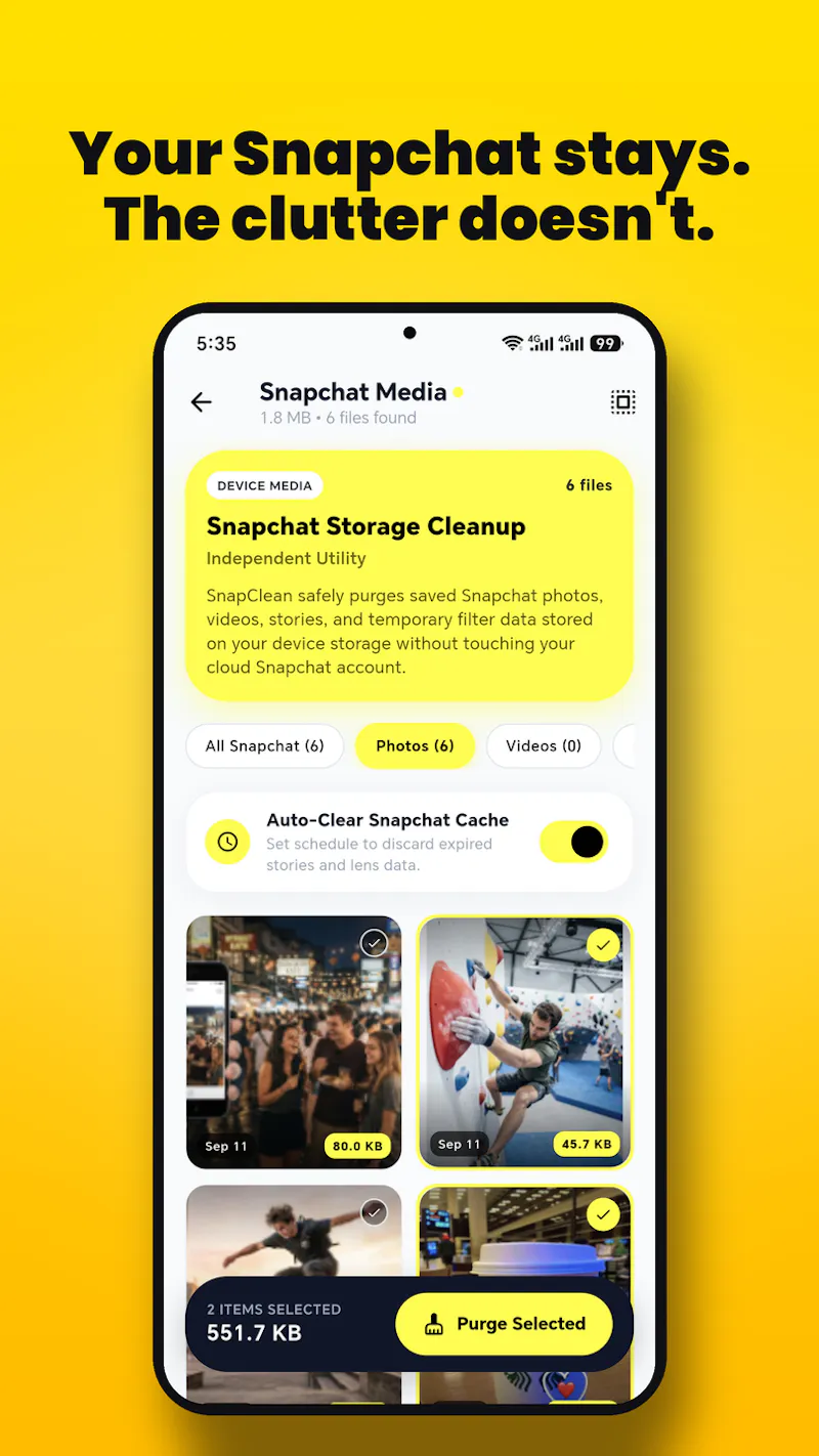 SnapClean - Built for all Snapchat Lover screenshot 3