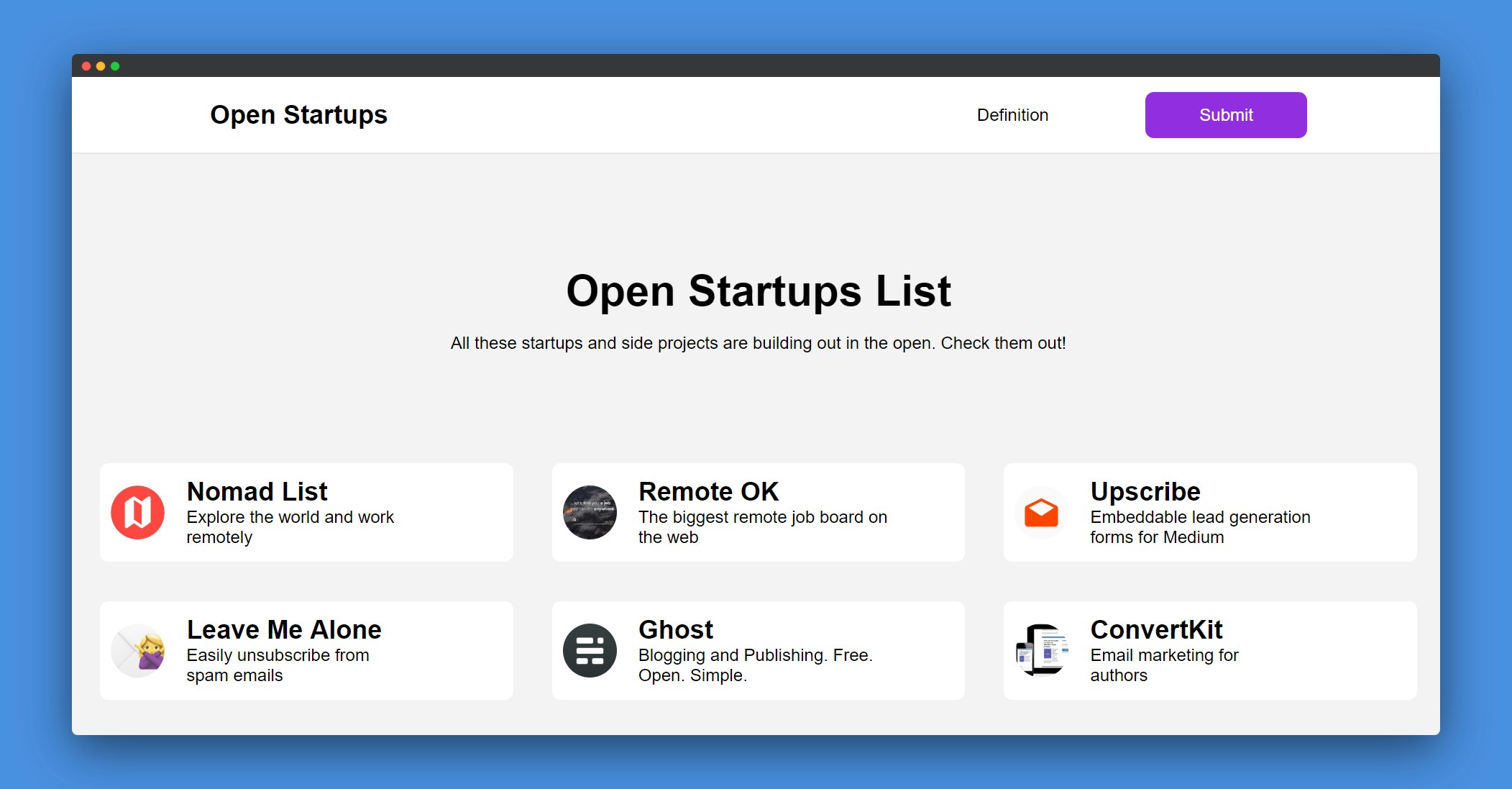 Open Startups gallery image