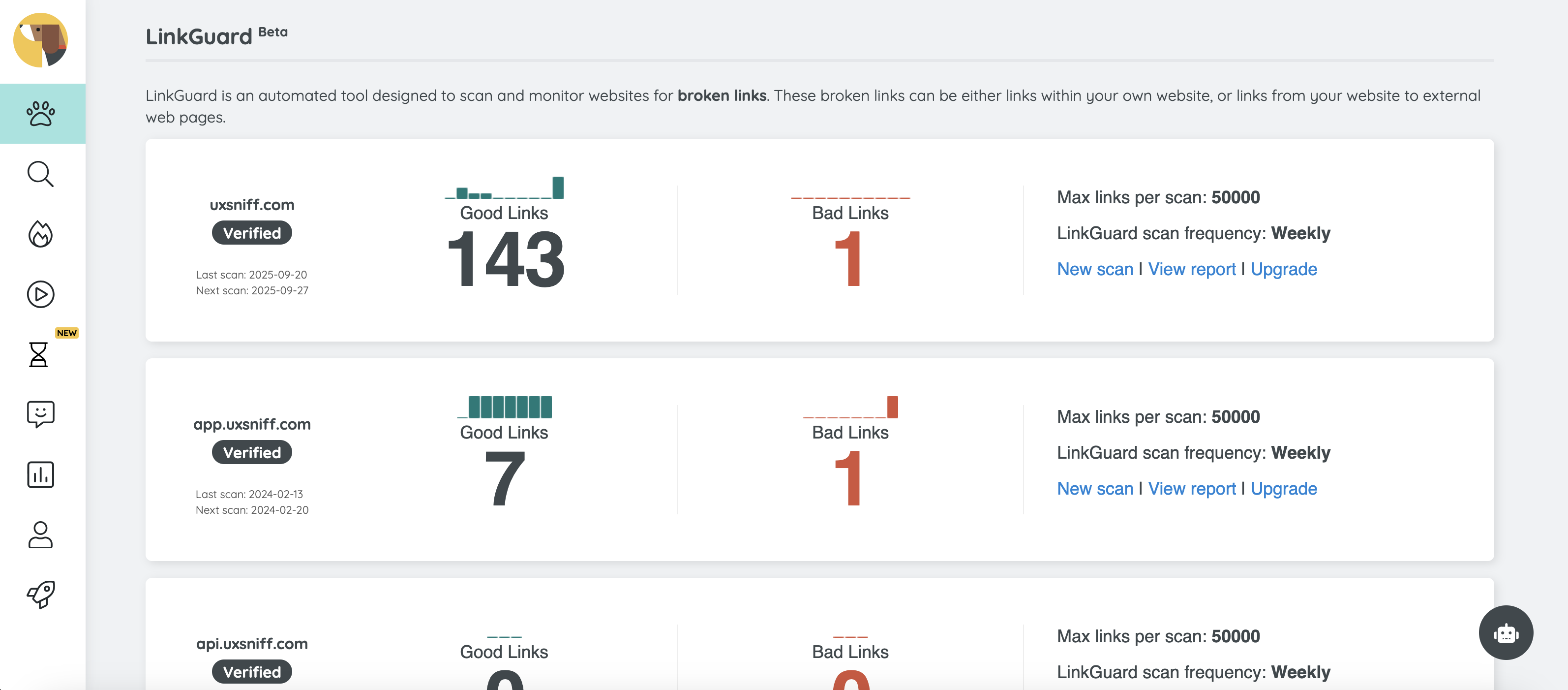 UXsniff gallery image